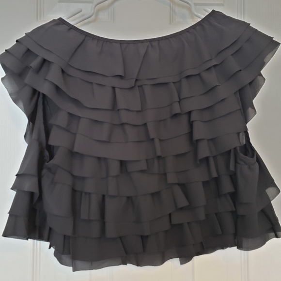 Ruffle Crop Cover-up - Picture 2 of 2